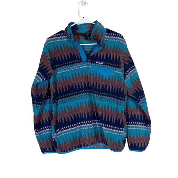 Patagonia Tops - RARE Patagonia Laughing Waters Synchilla Snap T Pullover Size Small